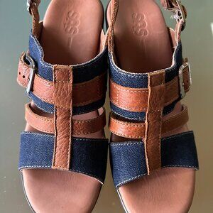 SAS Layla Sandals - Blue Jean - 6S (6 Slim)